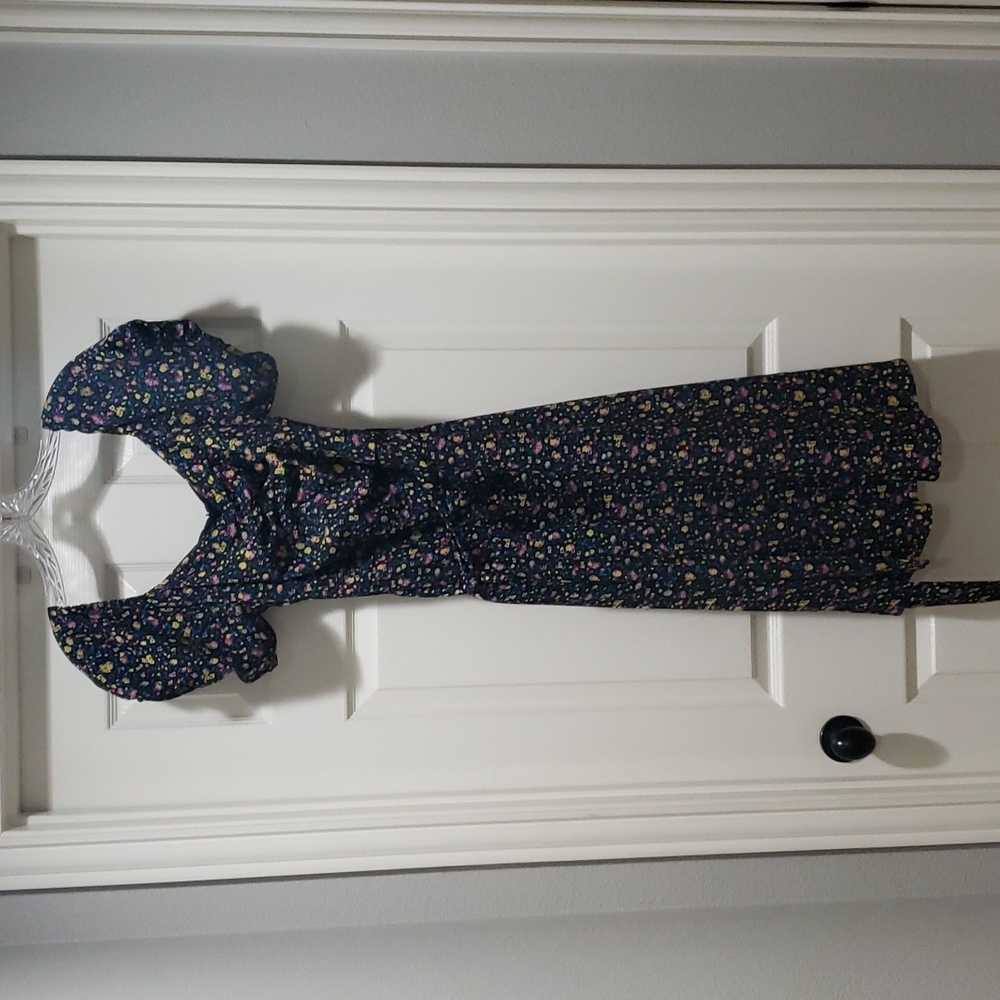Kourt Josie Puff Sleeve Floral Summer Tie Dress
